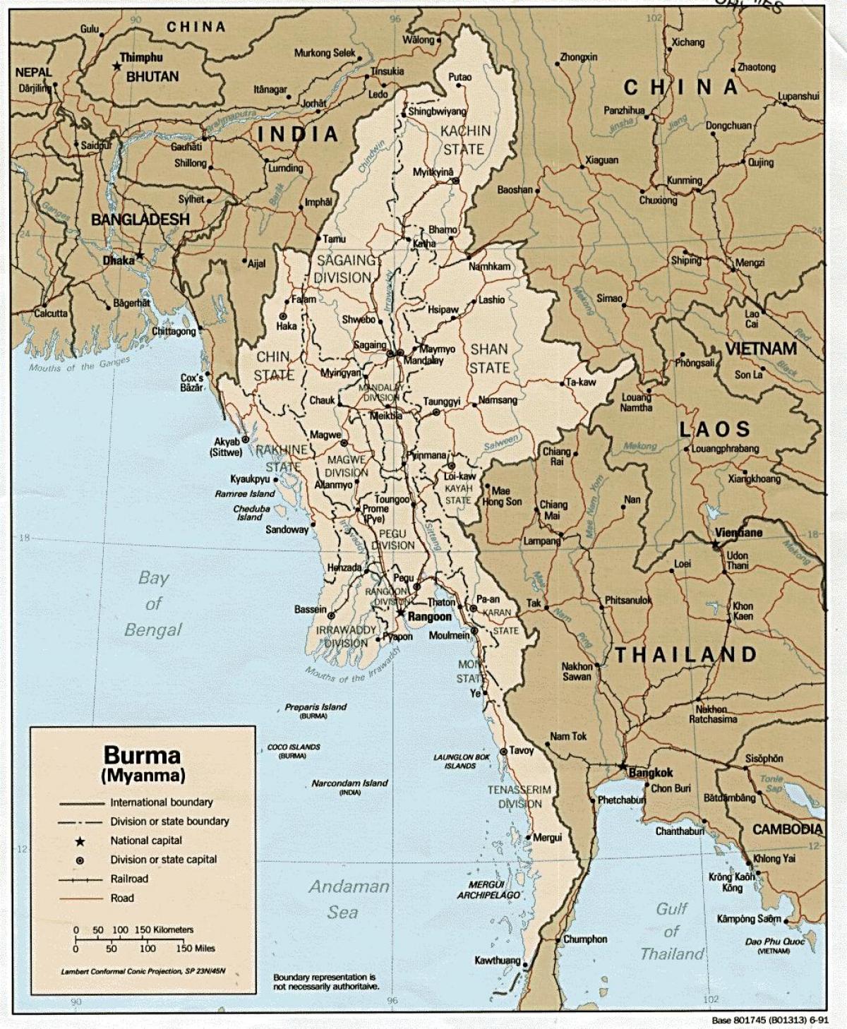 Myanmar mappa hd