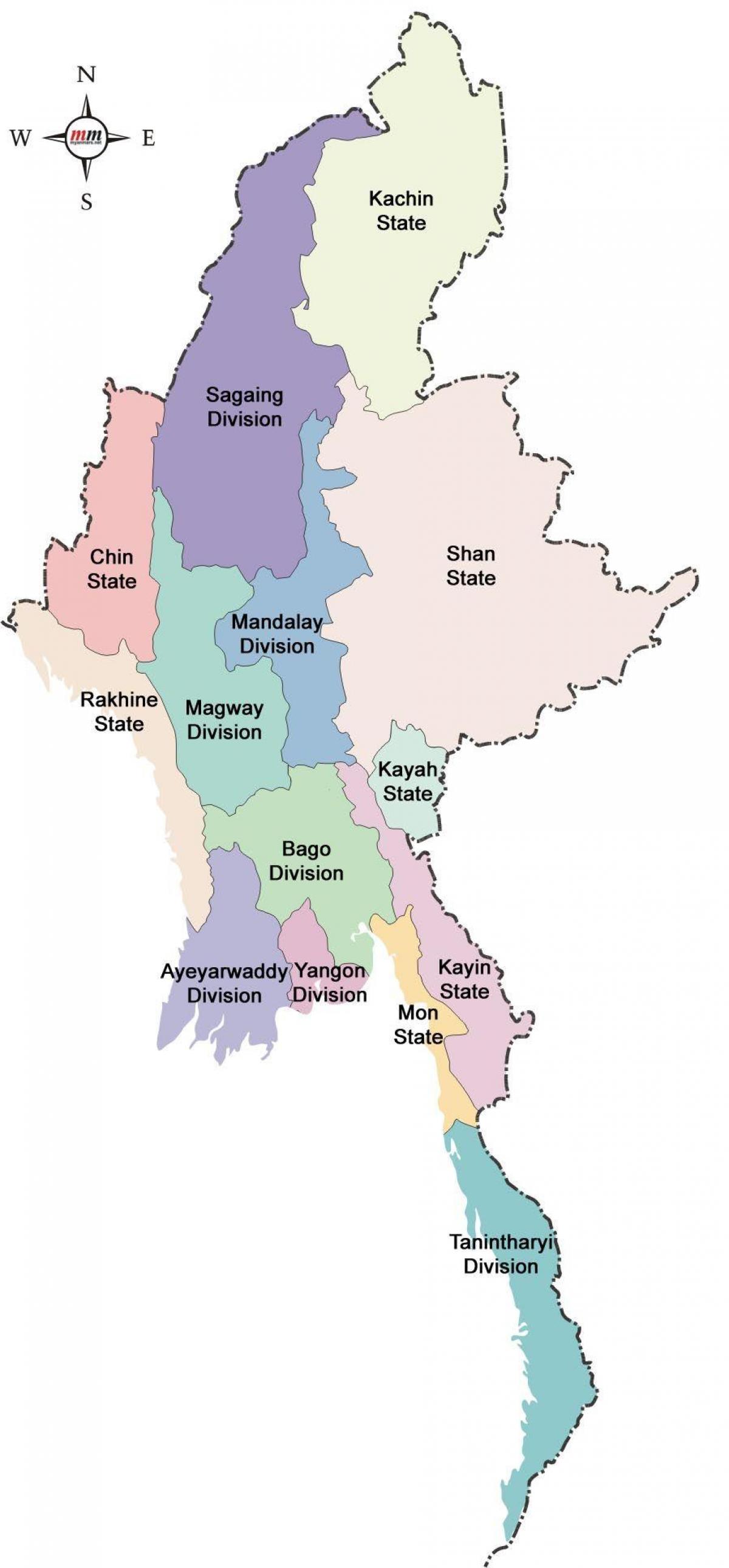 Birmania membri mappa