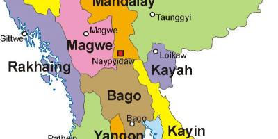 Myanmar mappa foto